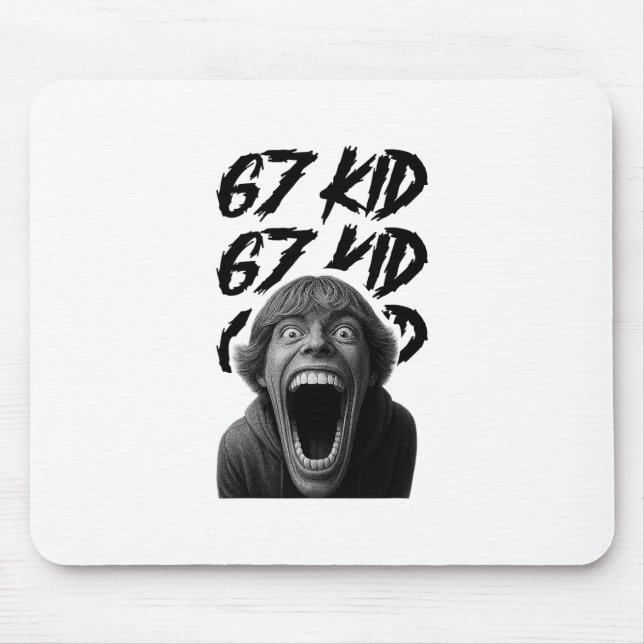 67 Kind 67 Meme Sechs Sieben 6-7 Lustiger Internet Mousepad (Vorne)