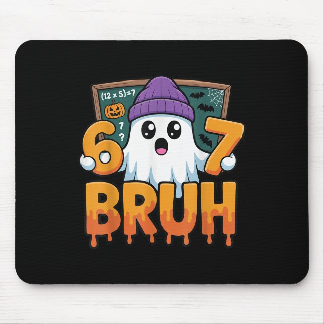 67 Lehrer Geist Sechs Sieben Meme Mathe-Gleichung  Mousepad (Vorne)