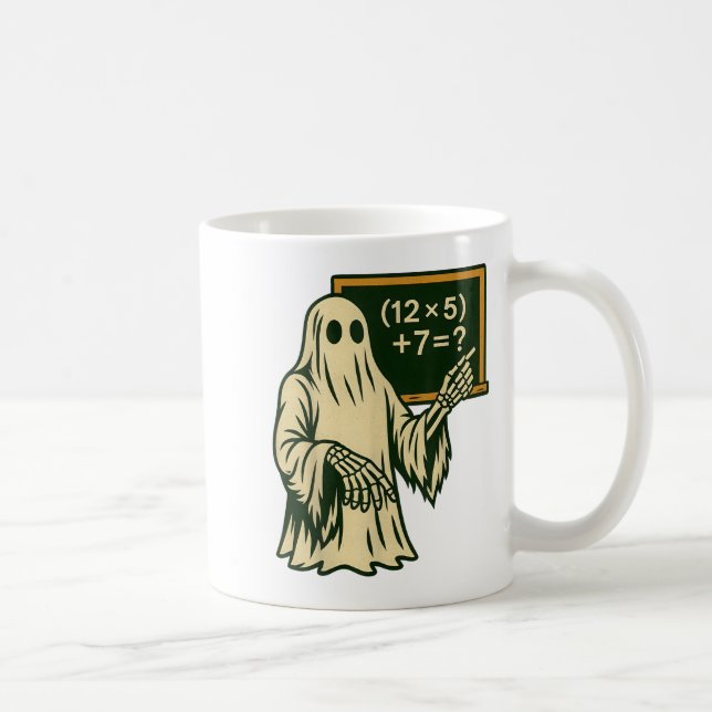 67 Lehrer Halloween Geist Sechs Sieben Meme Brainr Kaffeetasse (Rechts)