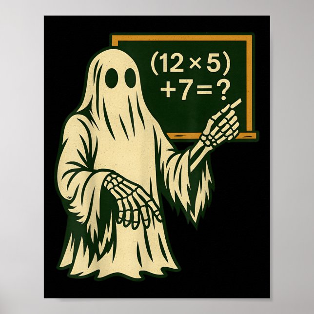 67 Lehrer Halloween Geist Sechs Sieben Meme Brainr Poster (Vorne)