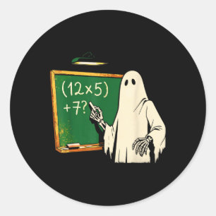 67 Lehrer Halloween Geist Sechs Sieben Meme Brainr Runder Aufkleber