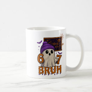67 Lehrer Halloween Geist Sechs Sieben Meme Mathe Kaffeetasse
