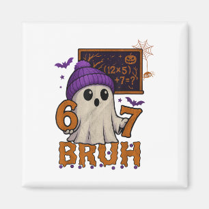 67 Lehrer Halloween Geist Sechs Sieben Meme Mathe Magnet