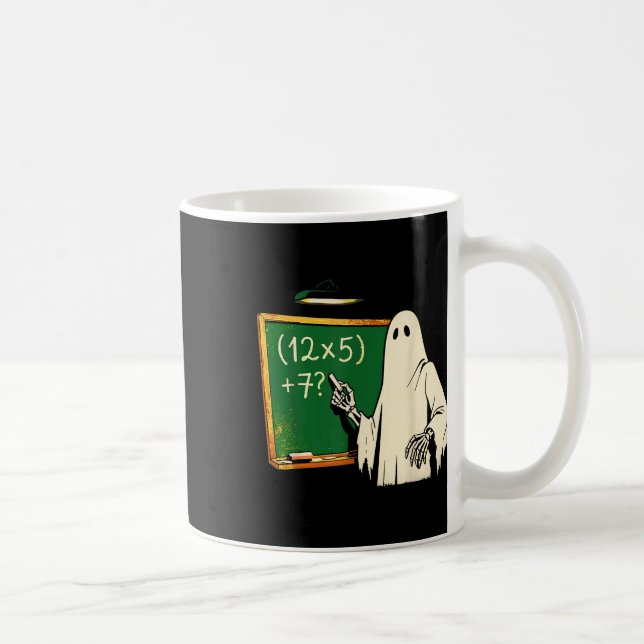 67 Lehrer Halloween Geist Six Seven Meme Brainrot Kaffeetasse (Rechts)