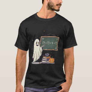 67 Lehrer Halloween Geist Six Seven Meme Mathe-Wit T-Shirt