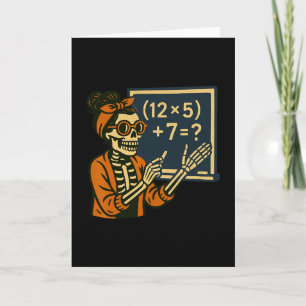 67 Lehrer Halloween Skelett Sechs Sieben Meme Gehi Karte
