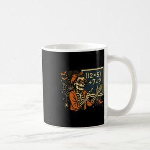 67 Lehrer Halloween Skelett Sechs Sieben Meme Math Kaffeetasse