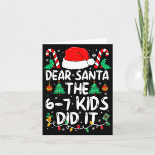 67 Lieber Santa 6 7 Kinder haben es gemacht Lustig Karte