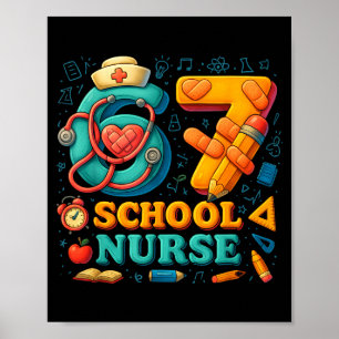 67 lustige Krankenpflegetage Medizin lustig zurück Poster