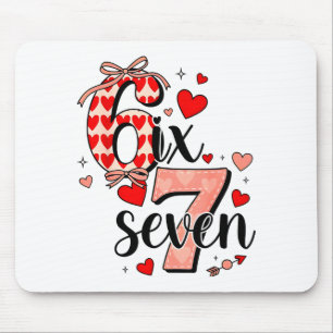 67 Lustige Liebesherzen Sechs Sieben Meme Valentin Mousepad