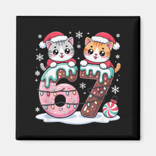67 lustige Meme Kawaii Katzen Weihnachten Eiscreme Magnet