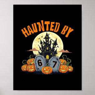 67 Lustige Six Seven Gen Alpha Z Halloween 67 Verf Poster