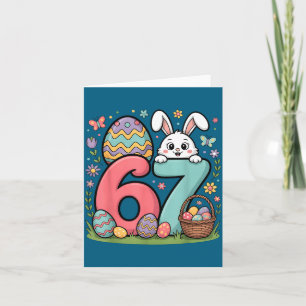 67 Lustige Six Seven Gen Meme Süße Hasen Osterhase Karte