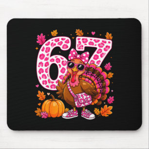 67 lustige Truthahn-Erntedankfest-Glock-Girls dank Mousepad
