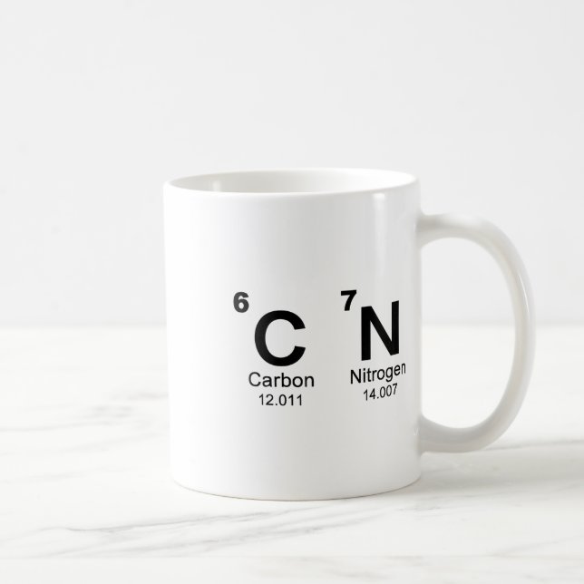 67 Lustiges Meme Sechs Sieben Wissenschaft Periode Kaffeetasse (Rechts)