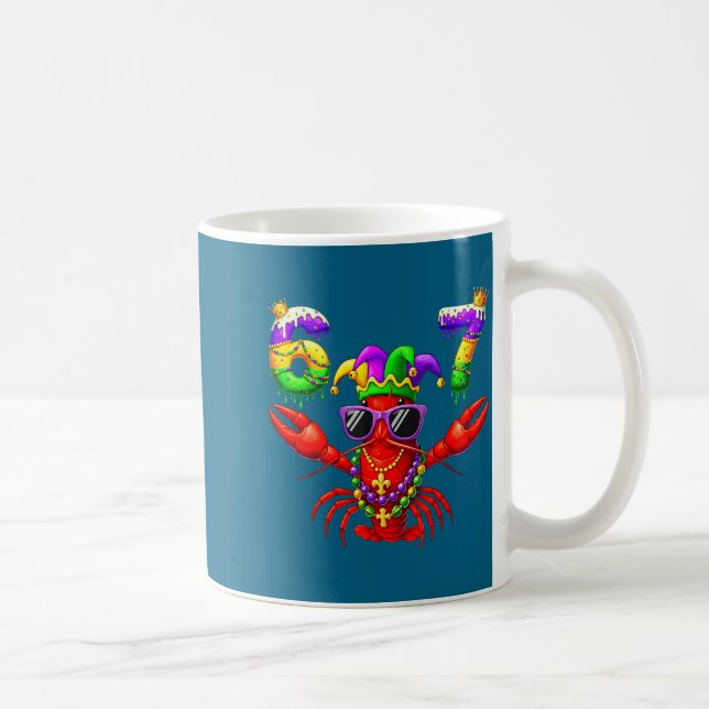67 Mardi Gras Crawfish Beads Six Seven Carnival Bo Kaffeetasse (Rechts)