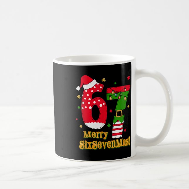 67 Mas Meme Candy Cane Six Seven Kinder Männer Fra Kaffeetasse (Rechts)
