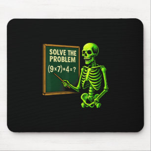 67 Mathe-Halloween-Skelett-Meme für Lehrer und S Mousepad