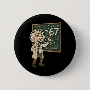 67 Mathe-Meme Lustiger Professor Genie Tafel  Button