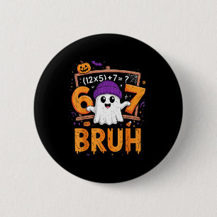 67 Mathelehrer Halloween-Kostüm Mathematik Mathe Button