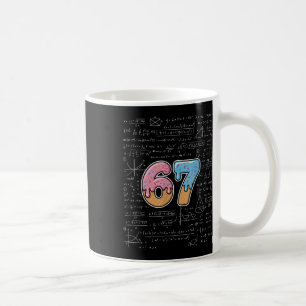 67 Mathelehrer Mathematik 67. Zahl Eiscreme Kaffeetasse