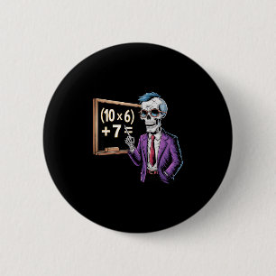 67 Mathelehrer Meme Brainrot Sechs Sieben Hallowee Button