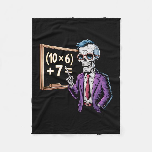 67 Mathelehrer Meme Brainrot Sechs Sieben Hallowee Fleecedecke (Vorderseite)