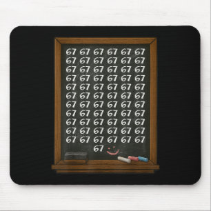 67 Mathelehrer-Überlastung Six Seven Brainrot Meme Mousepad