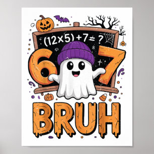 67 Mathematik-Lehrer Halloween-Kostüm Mathematik M Poster