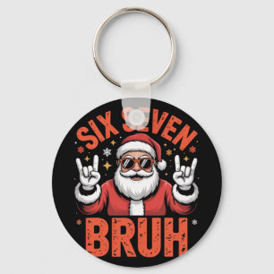 67 Meme 6 7 Lustiger Weihnachtsmann Weihnachten Se Schlüsselanhänger