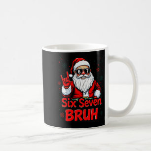 67 Meme 6 7 Lustiges Weihnachten Santa Rock On Six Kaffeetasse