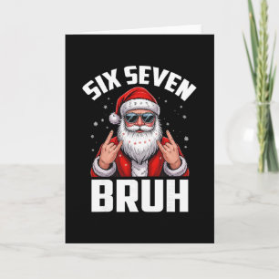 67 Meme 6 7 Lustiges Weihnachten Santa Rock On Six Karte