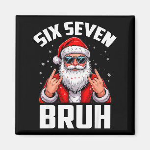 67 Meme 6 7 Lustiges Weihnachten Santa Rock On Six Magnet