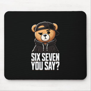 67 Meme 6 7 Zahlen Bär Sechs Sieben Lustige Jungen Mousepad