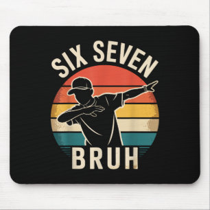 67 Meme 6 7 Zahlen Dabbing Sechs Sieben Bruh Lusti Mousepad