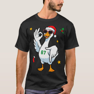 67 Meme Alberner Gans 6 7 Lustige Sechs Sieben Wei T-Shirt