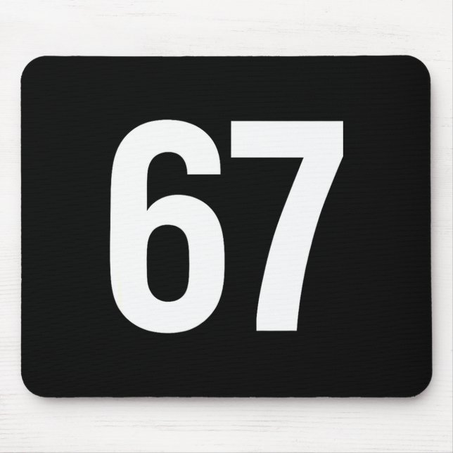 67 Meme Alpha Gen-z Aura Energie Stil  Mousepad (Vorne)