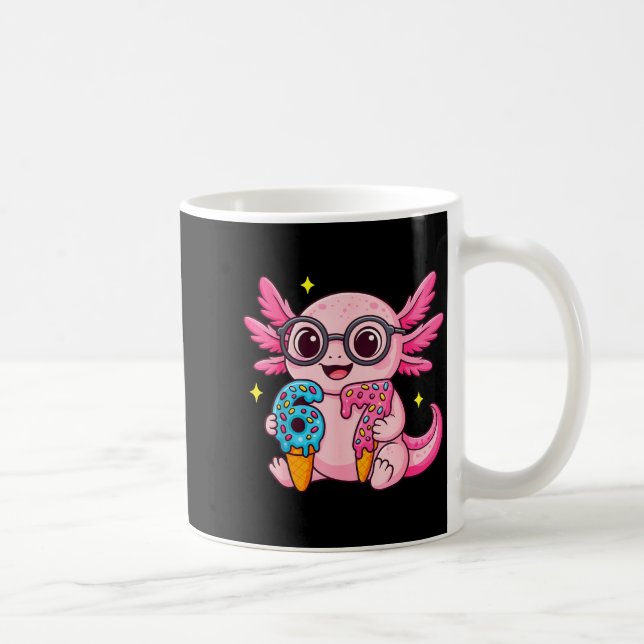 67 Meme Axolotl Funny Six Seven Axolotl Lover For  Kaffeetasse (Rechts)