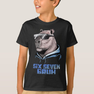 67 Meme Capybara Lustig Sechs Sieben Bruh Capybara T-Shirt