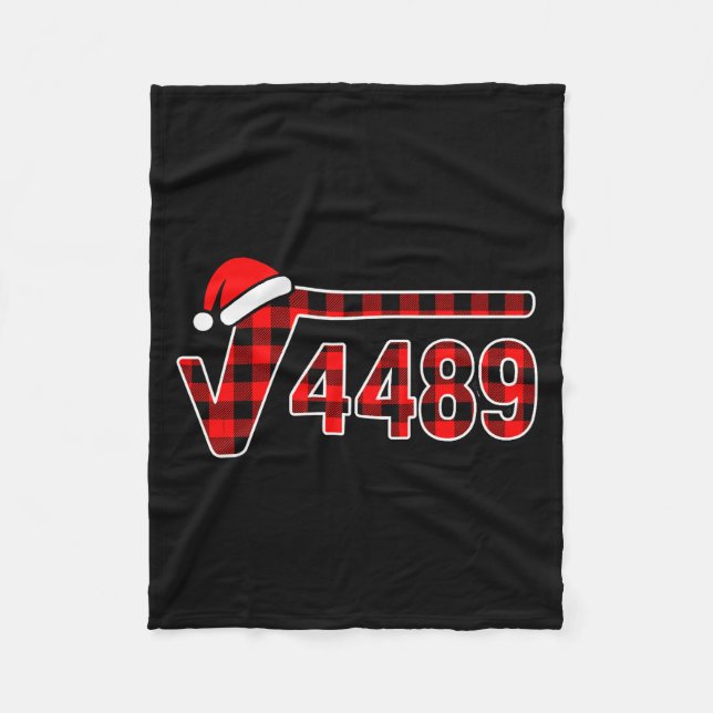 67 Meme Christmas Square Root 4489 Six Seven Math  Fleecedecke (Vorderseite)