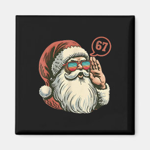 67 Meme Cooler Weihnachtsmann Retro Weihnachtsmann Magnet