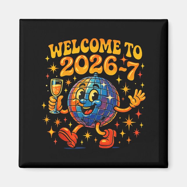 67 Meme Countdown Happy New Year Funny Drip Number Magnet (Vorne)