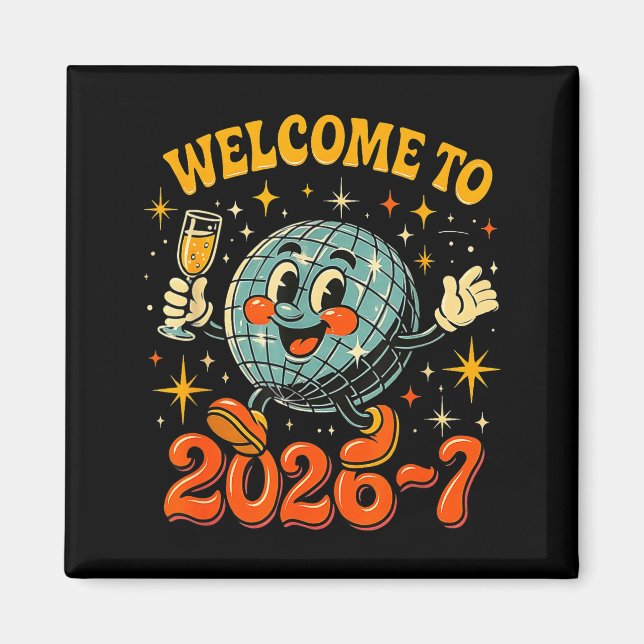 67 Meme Countdown Happy New Year Funny Drip Number Magnet (Vorne)