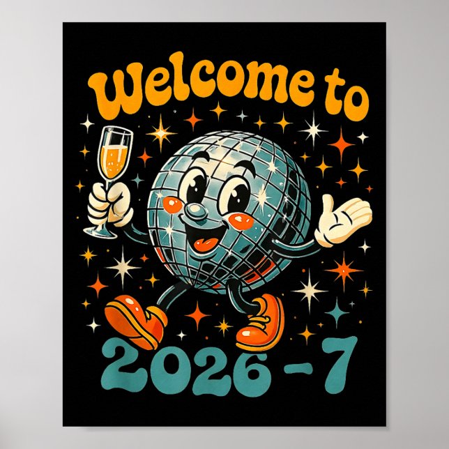 67 Meme Countdown Happy New Year Funny Drip Number Poster (Vorne)
