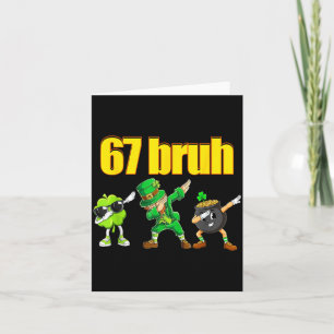 67 Meme Dabbing Kobold Shamrock Goldtopf st Karte