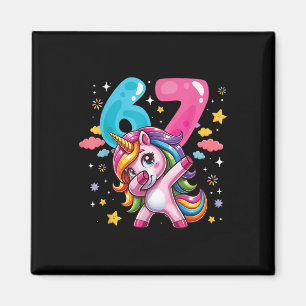67 Meme Einhorn für Mädchen Sechs Sieben Meme Brai Magnet