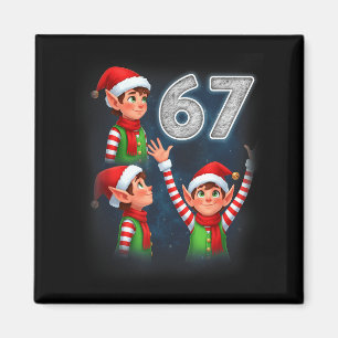 67 Meme Elf heult zum Mond Parodie Lustig Chris Magnet