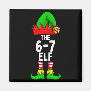67 Meme Elf Weihnachten passende Familie 6-7 Brain Magnet