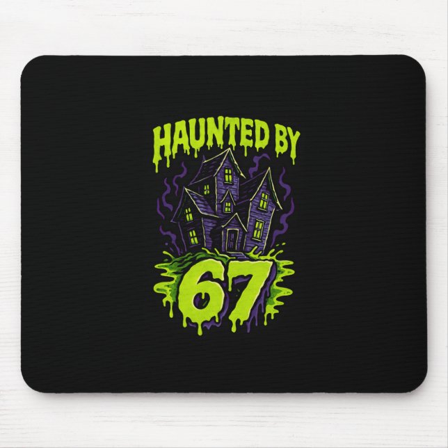 67 Meme Eltern Halloween-Kostüm Brain Rot 6-7 Si Mousepad (Vorne)
