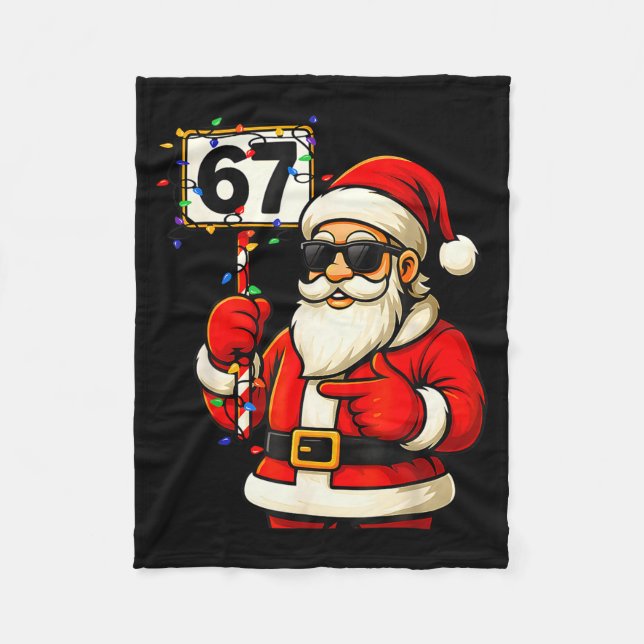 67 Meme Funny 6-7 Six Seven Christmas For Men Wome Fleecedecke (Vorderseite)